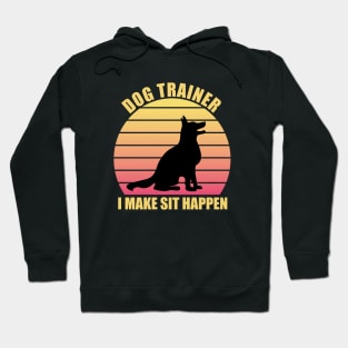 Dog Trainer Retro Vintage Hoodie